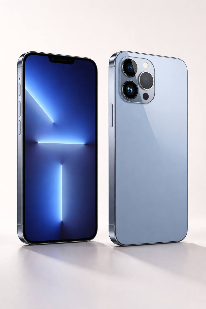 Generic premium smartphone shown in front and back view on a neutral background